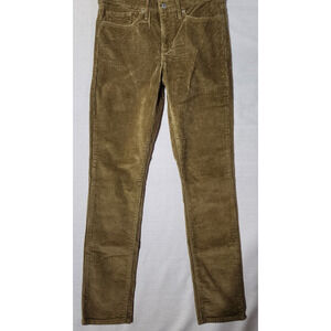 Levi's Olive/Gold Straight Leg Corduroy Jeans W30 L30